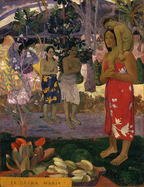 Paul Gauguin Ia Orana Maria Spain oil painting art
